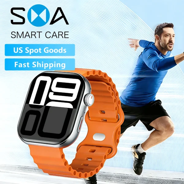 2.01" AMOLED Smartwatch Men 30 Days Long Battery Wireless Charging