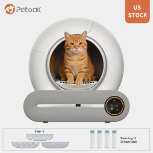 65L Automatic Self-Cleaning Cat Litter Box with App Control