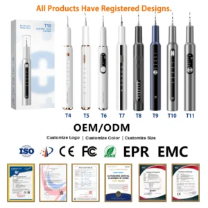 CURVY MOON Electric Sonic Teeth Cleaner Tartar Stains Remover Dental Scaler Smart Visual Ultrasonic Plaque Calculus Removal