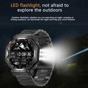SENBONO KC91 Smartwatch Built-in GPS GPT Multiple Exercise Mode Flashlight 3ATM Water Resistance Men’s Fitness Smartwatch