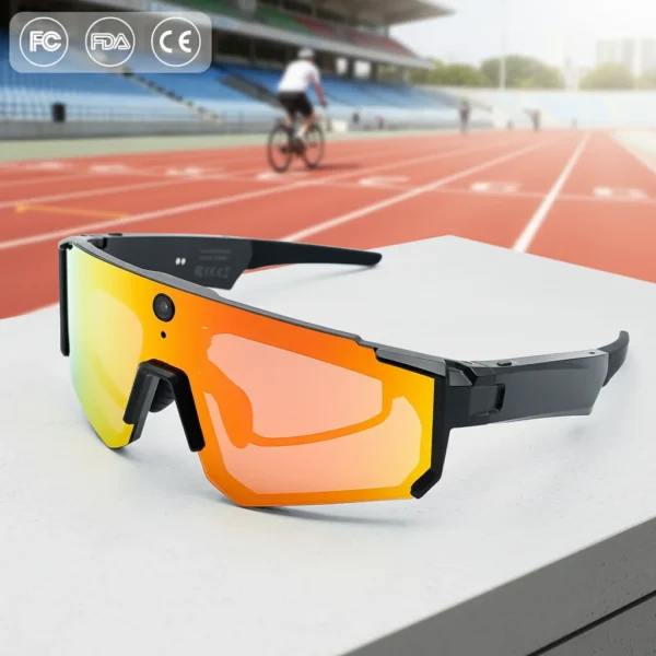 US Stock 2026 SNT SOLIS AI Smart Eyewear 8MP Camera Video Recording ChatGPT Cycling Smart Glasses for Outdoor Biking Hiking