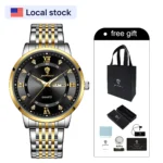 Gohuos Stainless Steel Quartz Watch for Men