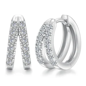 Jewelry VVS Moissanite Earring 925 Sterling Silver