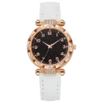 Faux Leather Analog Quartz Wrist Watch