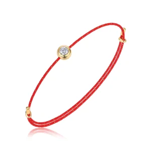 Bezel Round Moissanite Adjustable Mesh