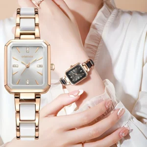 Square Alloy Quartz Watch