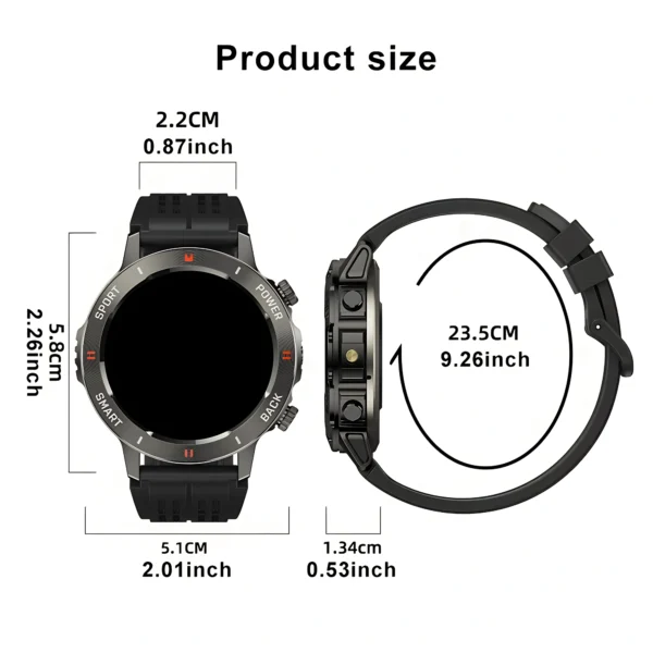 Senbono Smartwatch Men Answer Call