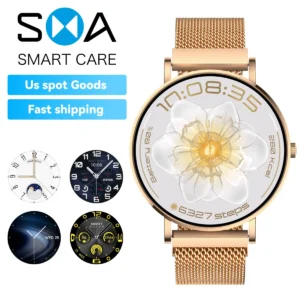 2026 New USA Ready to Ship Women Smart Watch 24/7 Heart Rate SpO2 Sleep Monitor AM28 Sport Watch