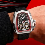 Hanboro Skeleton Ribbon Men's Automatic Watch