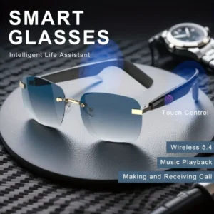 Smart Glasses with Touch Controls and Microphone