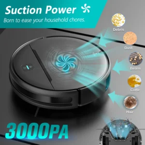 3000Pa 3-in-1 Robot Vacuum Cleaner and Mop