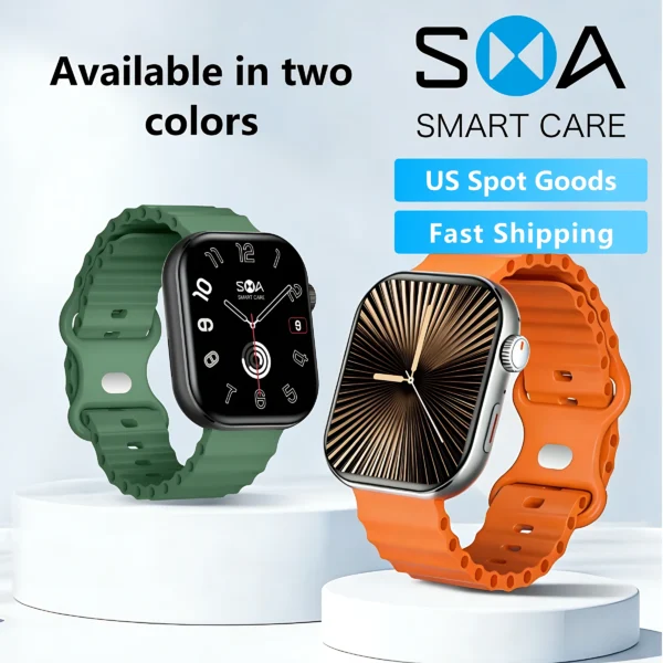 2.01" AMOLED Smartwatch Men 30 Days Long Battery Wireless Charging