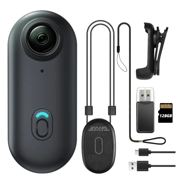 4K Black Body Wearable Vlogging Cam Mini Small Action Camera Sport DV Magnetic Smart WIFI Pocket Camera