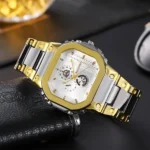 Gold Rectangle Watch for Women