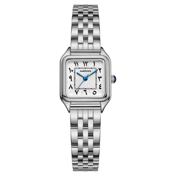 Amovan Vintage Gold Rectangular Quartz Watch for Women