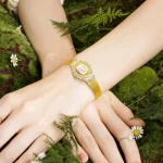 Vintage Gold Quartz Watch for Women