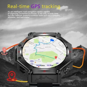 SENBONO KC91 Smartwatch with GPS, Compass, Heart Rate Monitor, Fitness Tracker, and 3ATM Waterproofing – Smart Watch for Men