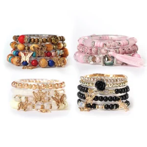 16pcs/set Luxury Couple Jewelry Bohemian Butterfly Bracelet