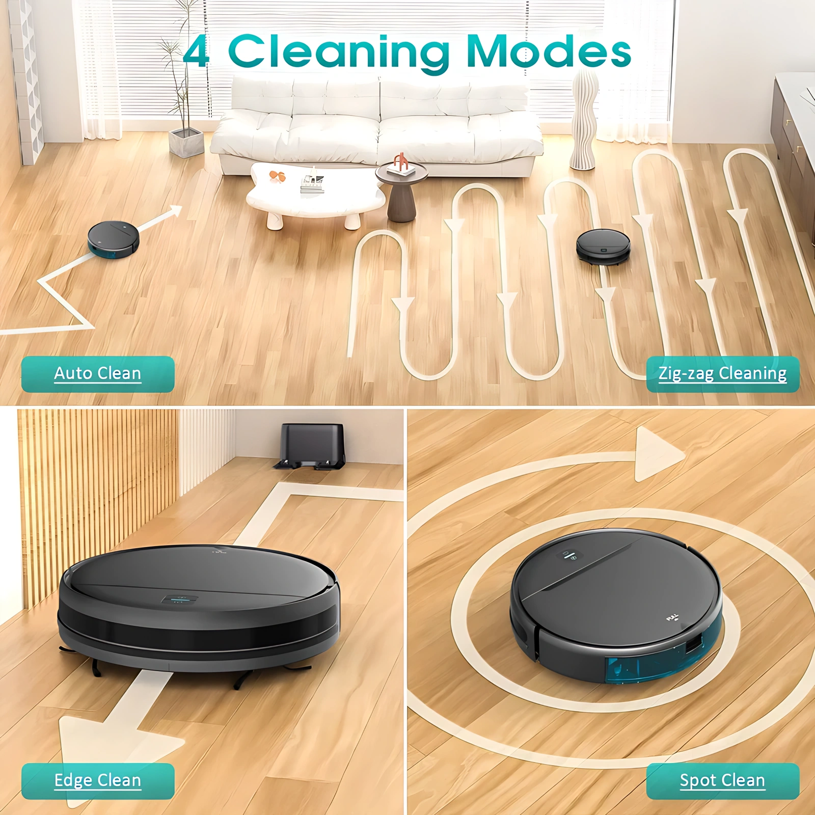 3000Pa 3-in-1 Robot Vacuum Cleaner and Mop