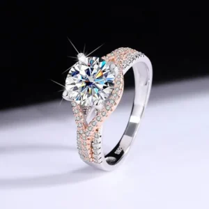 Senior Trendy Moissanite Rings for Women S925 Silver Rings With Certificate Goods in Stock